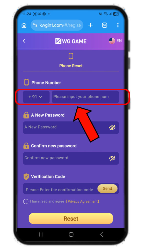 kwg game forgot password