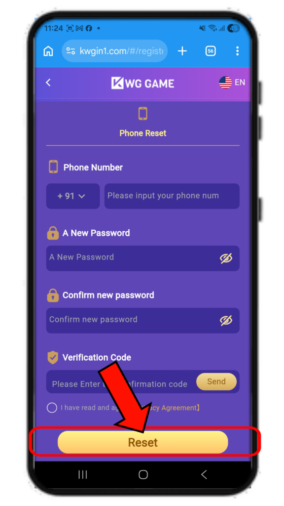 kwg game forgot password
